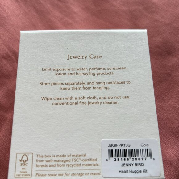 Jenny Bird Heart Huggie Kit NWT - Picture 3 of 3